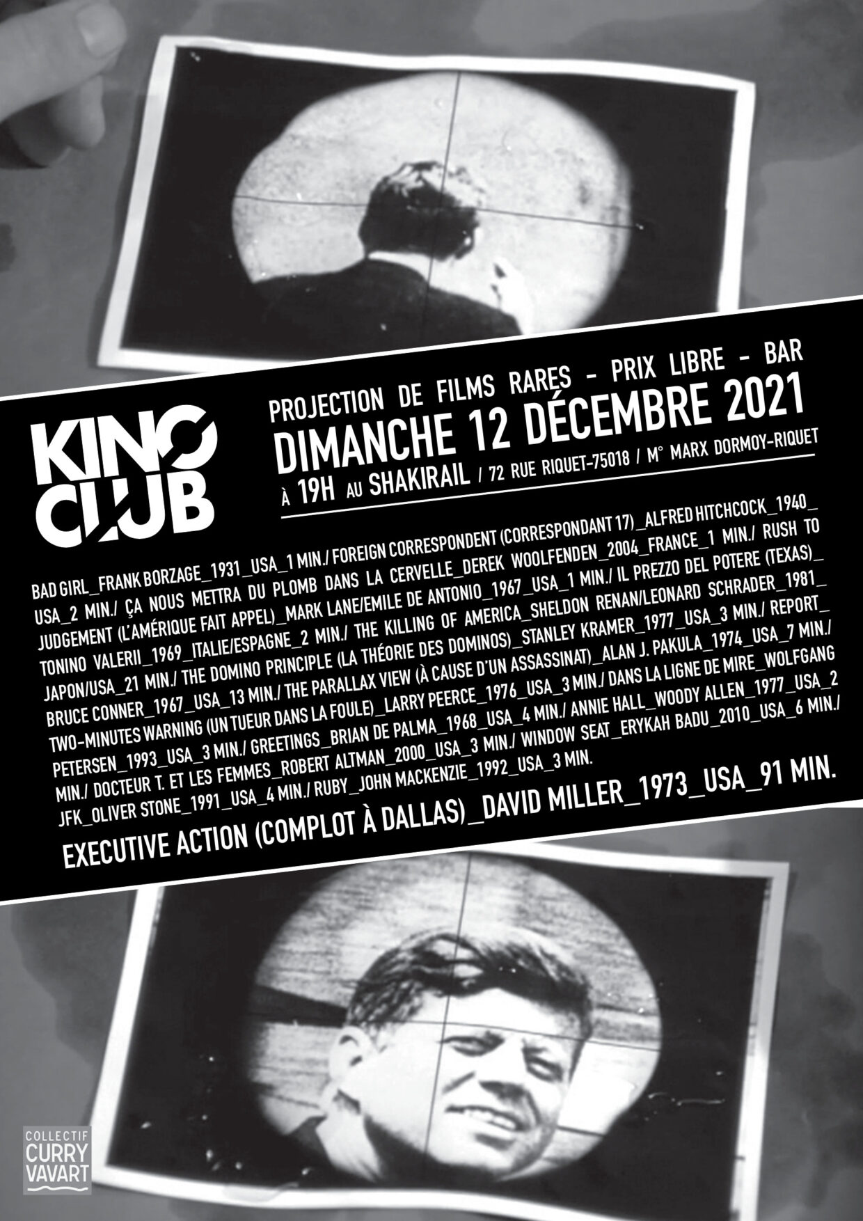 SÉANCES KINO CLUB 2021 (LE SHAKIRAIL)