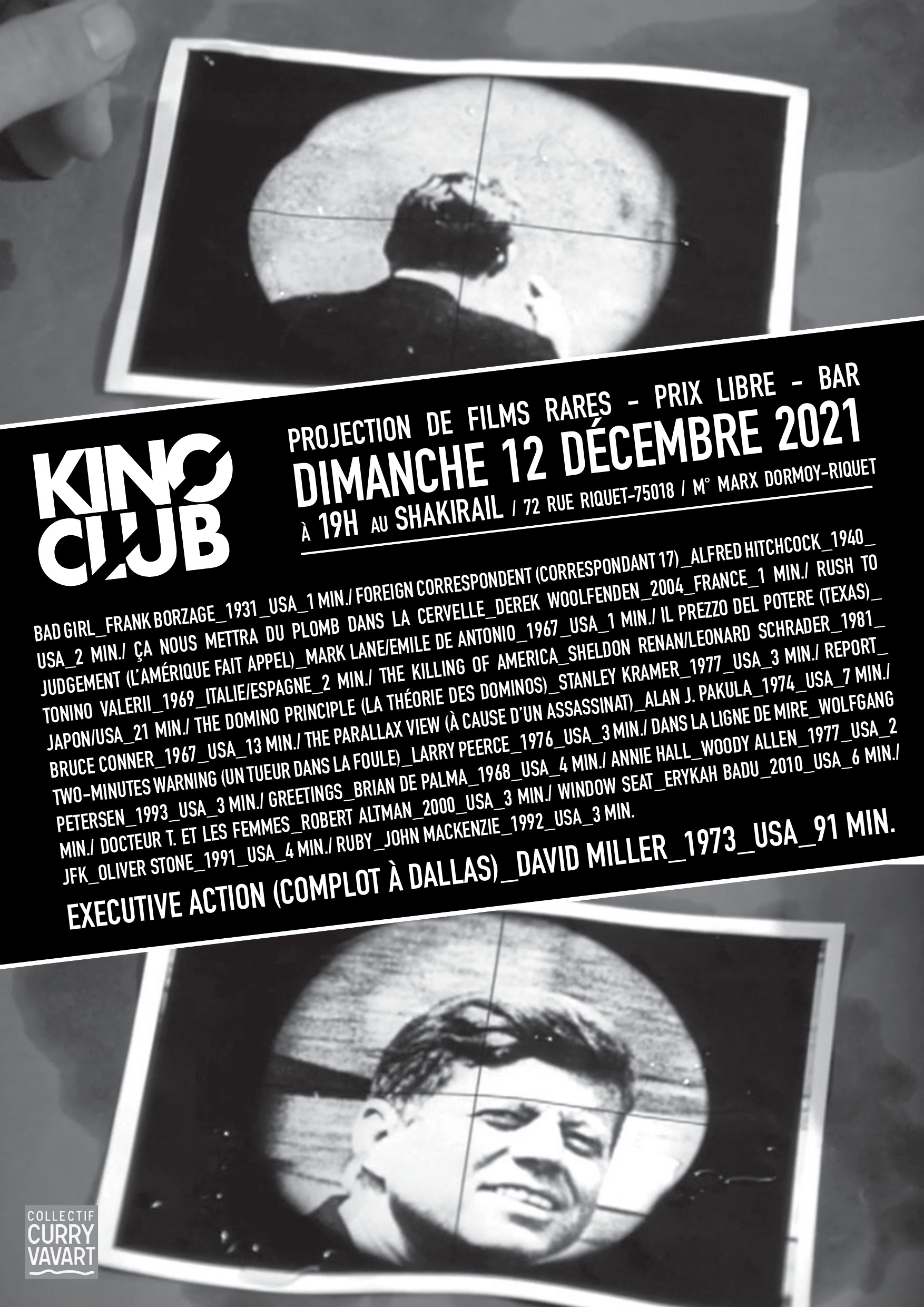 SÉANCES KINO CLUB 2021 (LE SHAKIRAIL)