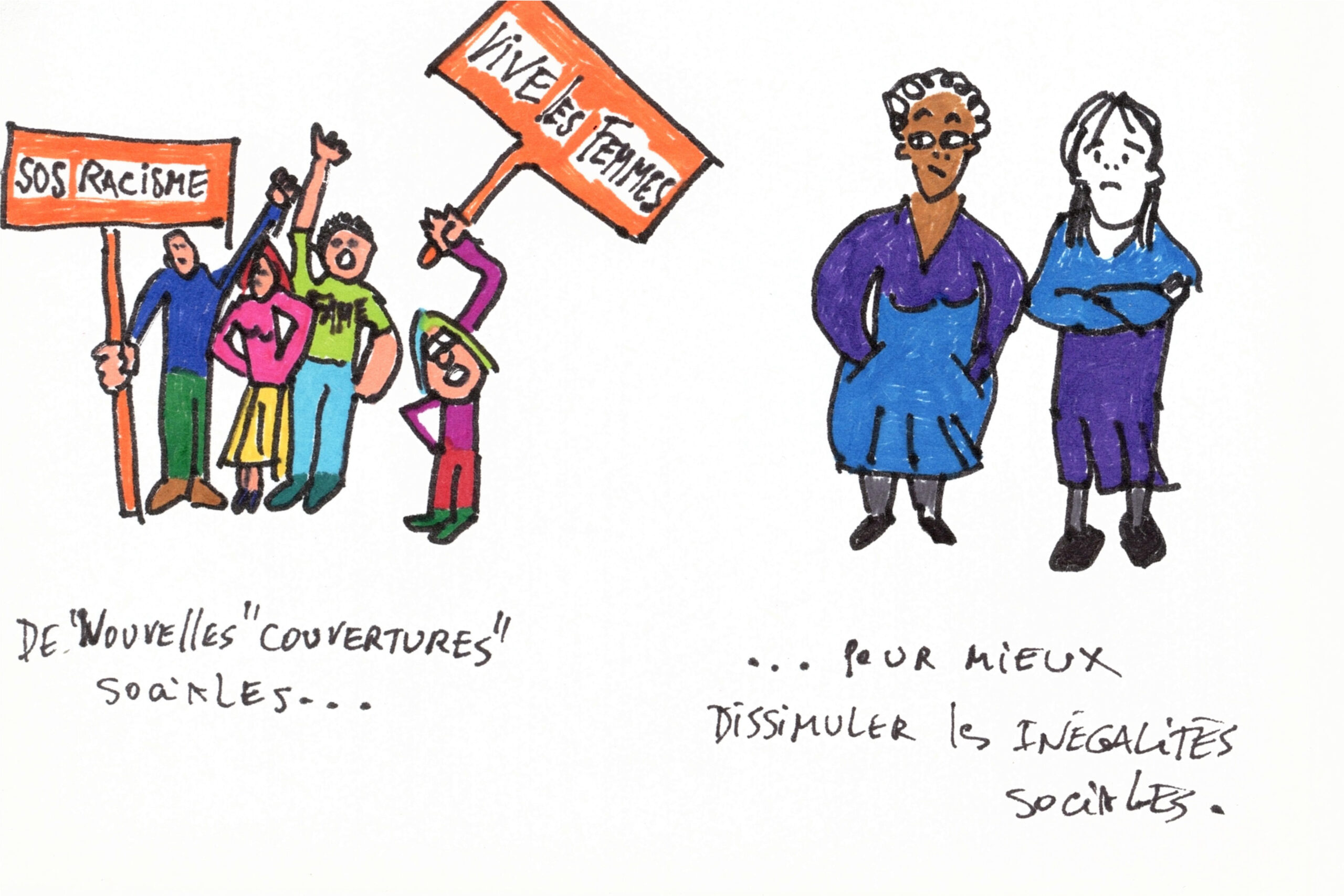 Inégalités sociales invisibilisées par la récupération bourgeoise